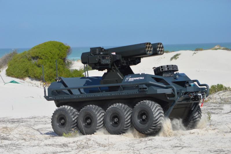  -	العربة البرية غير الآهلة Mission Master. الصورة: Rheinmetall Canada