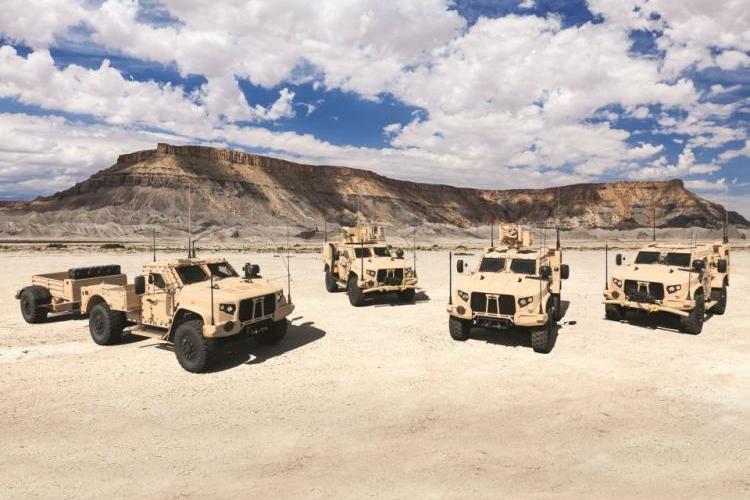  -	عائلة العربات «المقاومة للألغام والمحمية من الكمائن» MRAP من Oshkosh