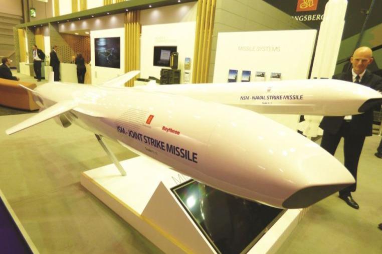 الصاروخ الضارب المشترك JSM ، والصاروخ الضارب البحري NSM. الصورة: .Kongsberg
