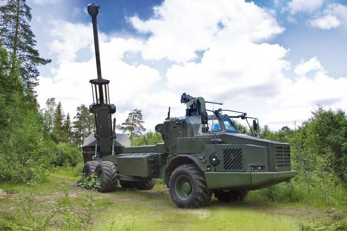 المدفع الذاتي الحركة Archer الذي بدأ تسليمه إلى الولايات المتحدة والأسواق العالمية. الصورة: BAE Systems