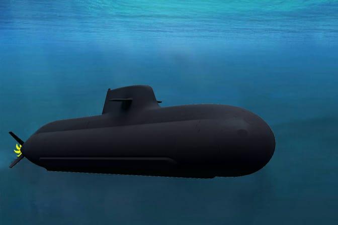 U212  Submarine Under Water