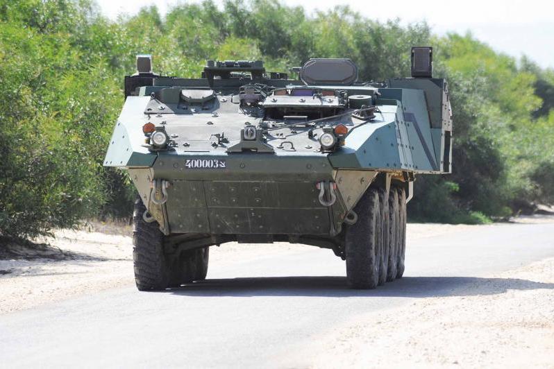 نظام الحماية النشط»  AWISS APS مركباً على ظهر عربة قتال مدرّعة.  الصورة: DIEHL BGT Defence  