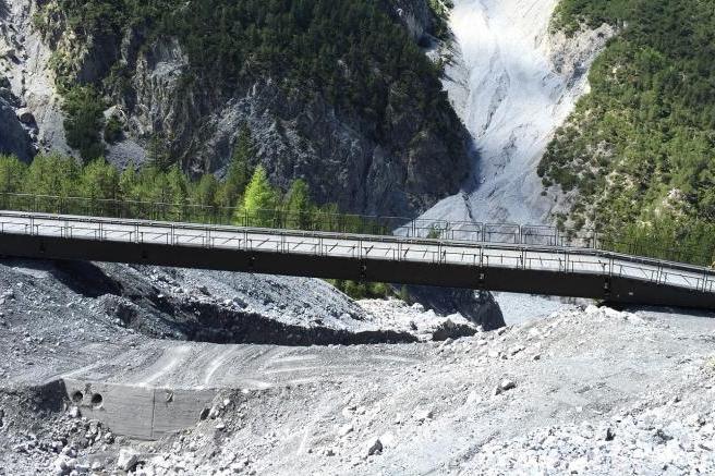 WFEL Dry Support Bridge deployed after flooding washes away roads