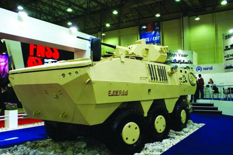 العربة المدرّعة المدولبة السداسية الدفع EJDER 6x6. الصورة: Nurol Group