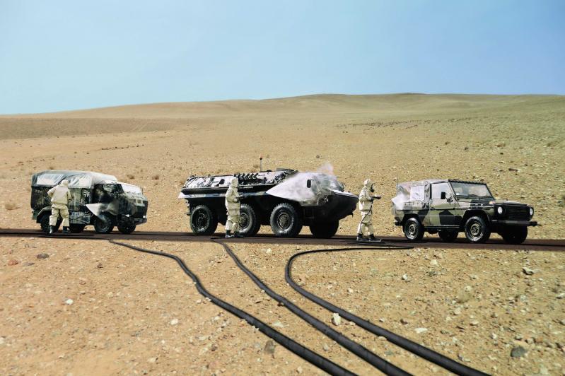 نظام إزالة التلوث الكيميائي والبيولوجي والإشعاعي والنووي  CBRN الجديد MPDS 2. الصورة: Karcher Futuretech