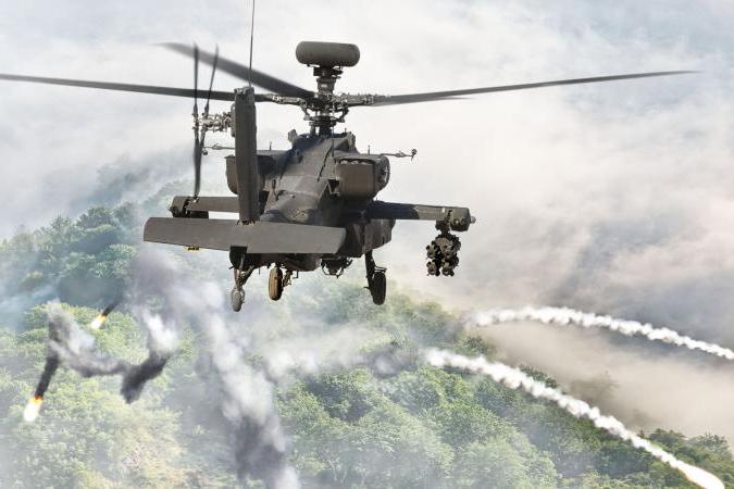 طوافة Apache بعيد إطلاقها نظام نثر الإجراءات المضادة Smart D2. الصورة: BAE Systems