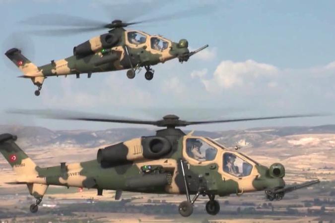 الطوافة T129 ATAK التي تنتجها «Turkish Aerospace Industries (TAI) بموجب ترخيص من شركة Leonardo