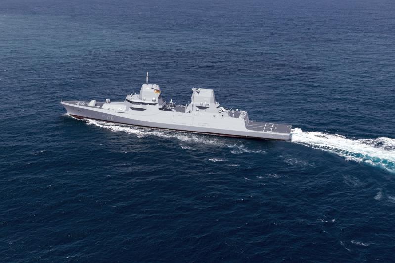 erman Navy's future F126 frigate. Photo: Damen Naval