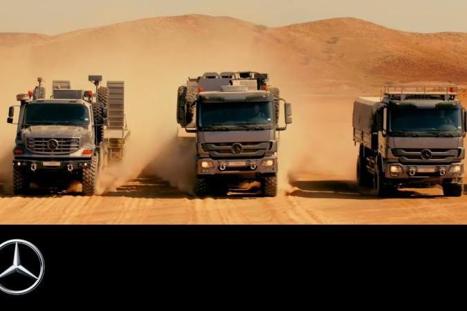 لدى عائلة شاحنات Mercedes-Benz سجل حافل في العمليات الصحراوية