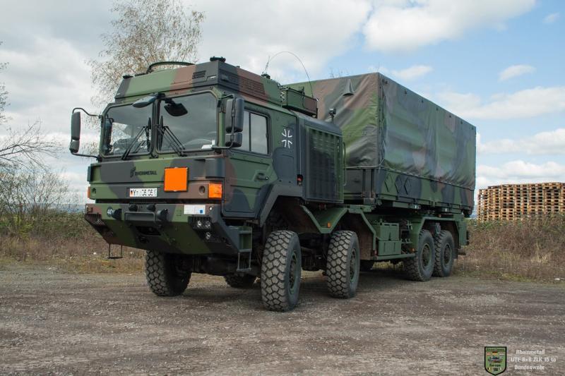 اشتقاق ثماني الدفع 8x8 من عائلة الشاحنة UTF الجديدة الخاصة بالجيش الألماني