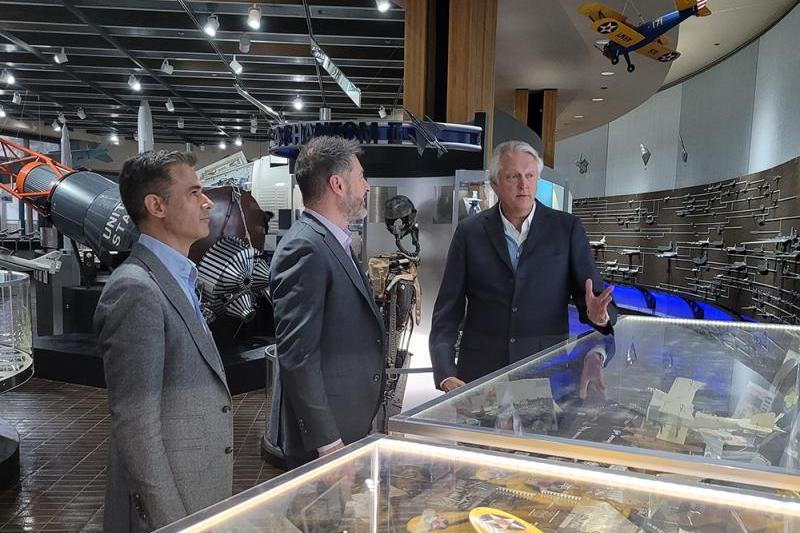 CAE and Boeing leadership team tour the Boeing facilities in St. Louis, Missouri.