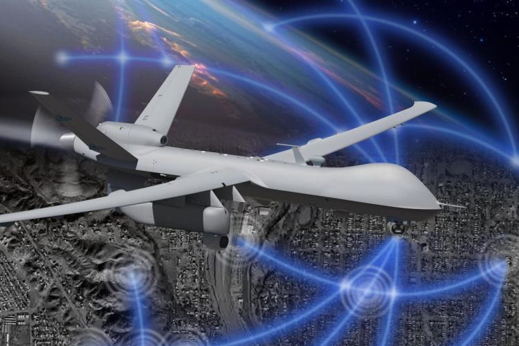 طائرة MQ-9 Reaper مزودة بِـ «نظام استشعار المراقبة لمساحات واسعة» ERATS NOGROG
