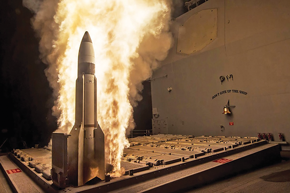 الصاروخ الاعتراضي SM-3 Block IIA من إنتاج شركة Raytheon