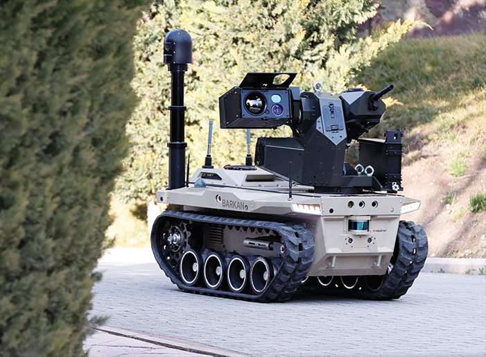 العربة البرية غير الآهلة (UGV) BARKAN صنع شركة HAVESLAN