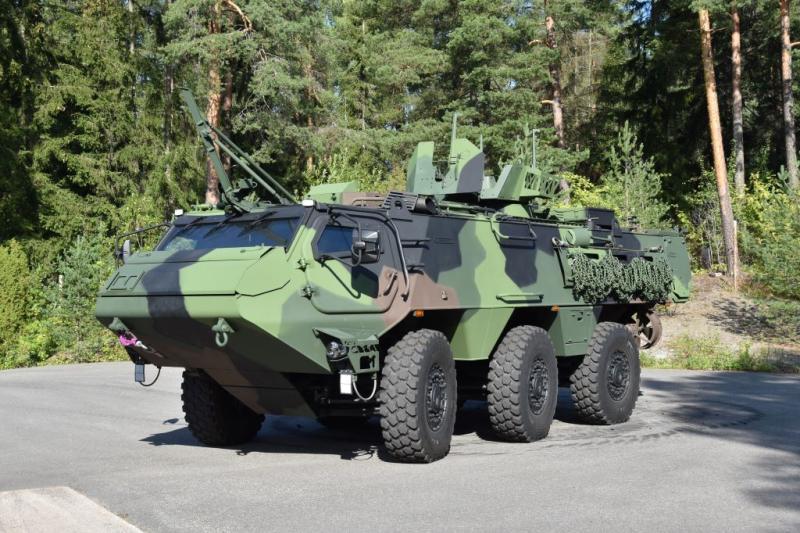 Patria 6x6 armoured vehicles 