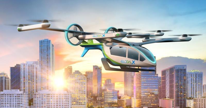 وقعت شركة EVE «خطاب نوايا» مع شركة الخطوط الجوية Global Crossing Airlines (GlobalX) على طلب يصل إلى 200 طائرة ذات «إقلاع وهبوط عموديين كهربائيين»