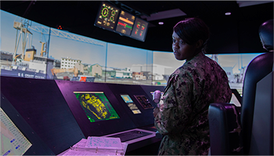 وتوفر أنظمة STAVE-CS قدرة تدريبية محاكية للأفراد والوحدات، بما في ذلك عند الواجهات البحرية