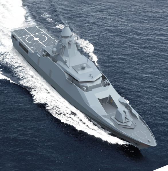 زورق دورية بحرية بعيد عن الشاطئ من طراز OPV-76 من حوض DEARSAN لبناء السفن