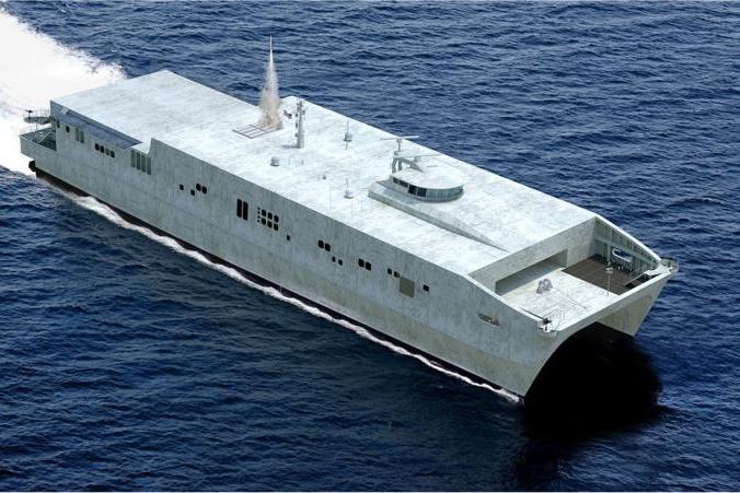 زورق سطح كبير آهل اختيارياً . الصورة: AUSTAL