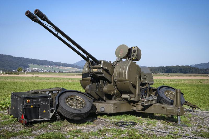 مدفع أورليكون المضاد للطائرات GDF-009 . الصورة: Rheinmetall